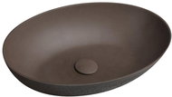 SAPHO FORMIGO betonové umyvadlo, 60x14,5x40,5 cm, tmavě hnědá                                        - Umyvadlo