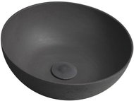 SAPHO FORMIGO betonové umyvadlo, o 39x14 cm, antracit                                                - Umyvadlo