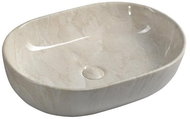 SAPHO DALMA keramické umyvadlo 59x14x42 cm, marfil                                                   - Umyvadlo