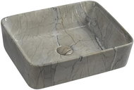 SAPHO DALMA keramické umyvadlo 48x13x38 cm, hranaté, grigio                                          - Umyvadlo