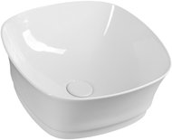 SAPHO IDEA keramické umyvadlo 42x18x42 cm, na desku, bez přepadu                                     - Umyvadlo