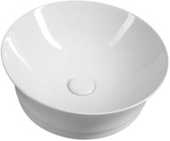 SAPHO IDEA keramické umyvadlo průměr 42 cm, na desku, bez přepadu                                    - Umyvadlo