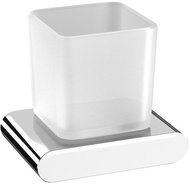 SAPHO FLORI glass, chrome/milk glass - Toothbrush Holder