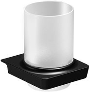 SONIA ZEN glass, black - Toothbrush Holder