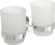 SAPHO X-ROUND double glass holder, chrome - Toothbrush Holder