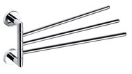 SAPHO X-ROUND triple towel rail 450mm, chrome - Towel Rack