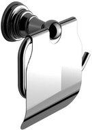 SAPHO DIAMOND toilet paper holder with cover, chrome - Toilet Paper Holder