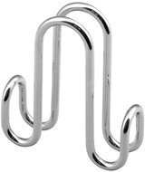 AQUALINE Hanging hook for shower screens double, chrome - Bathroom Hook