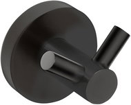SAPHO X-ROUND BLACK double hook, black - Bathroom Hook