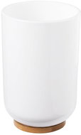 AQUALINE SNOW Standing glass, white - Toothbrush Holder Cup