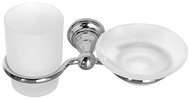 SAPHO DIAMOND soap dish, glass, chrome - Toothbrush Holder Cup