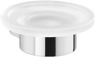 GEDY PIRENEI soap dispenser, chrome/milk glass - Soap Dish