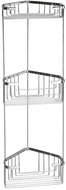 GEDY SMART třípatrová rohová police 200x590x150 mm, chrom                                            - Polička do koupelny