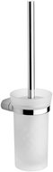METAFORM MIDA WC štětka závěsná, chrom/mléčné sklo                                                   - Toilet Brush