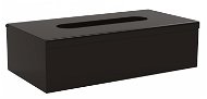 Tissue Box SAPHO X-ROUND BLACK zásobník na papírové kapesníky 250x130x75mm, černá                               - Box na kapesníky