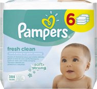 PAMPERS Fresh Clean (6 x 64pcs) - Baby Wet Wipes