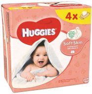 HUGGIES Soft Skin Quatro Pack (4× 56 ks) - Detské vlhčené obrúsky