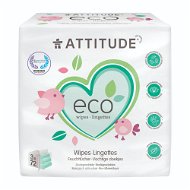 Eco Wet Napkins ATTITUDE Wipes without fragrance (3 x 72 pcs) - Eko vlhčené ubrousky