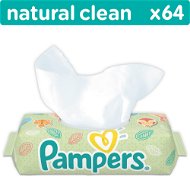 PAMPERS Natural Clean (64 pcs) - Baby Wet Wipes
