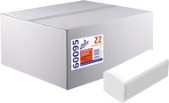 LINTEO ZZ Premium 3000 bílé celulóza, 12× 250 ks - Papírové ručníky