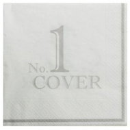 Lene Bjerre Moline papírové ubrousky, bílé, 40 × 40 cm - Paper Napkins