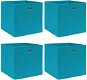Shumee Úložné boxy 32 × 32 × 32 cm, 4 ks, bledomodré - Úložný box