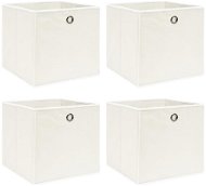 Shumee Úložné boxy 32 × 32 × 32 cm, 4 ks, bílé - Úložný box