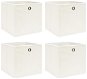 Shumee Úložné boxy 32 × 32 × 32 cm, 4 ks, biele - Úložný box