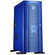 Case CHIEFTEC MX-01BL-D-U, modrá, 360W i pro P4, USB kit - PC-Gehäuse