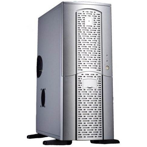 Case CHIEFTEC MX-01SL-D-U, stříbrná, 360W i pro P4, USB kit - PC Case - Main image