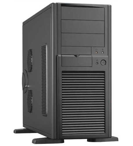 CHIEFTEC MidiTower SH-01B-BB čierny - PC skrinka - Hlavný obrázok