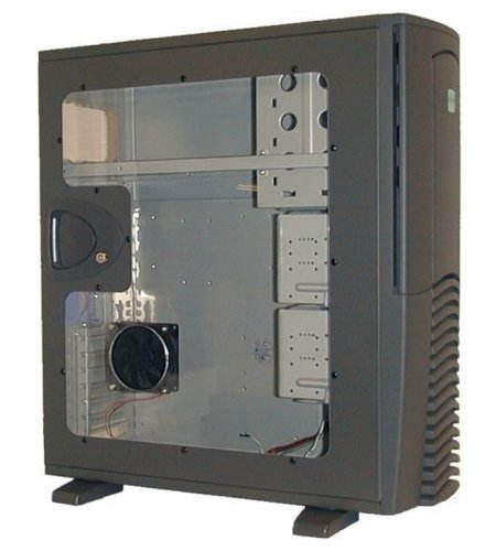 CHIEFTEC SPX-02B-F, černá bočnice, průhledná bočnice, 8cm ventilátor, filtr - PC Case - Main image