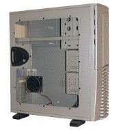 CHIEFTEC SPX-02SL-F, stříbrná bočnice, průhledná bočnice, 8cm ventilátor, filtr - PC Case