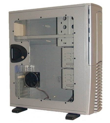 CHIEFTEC SPX-02SL-F, stříbrná bočnice, průhledná bočnice, 8cm ventilátor, filtr - PC Case - Main image