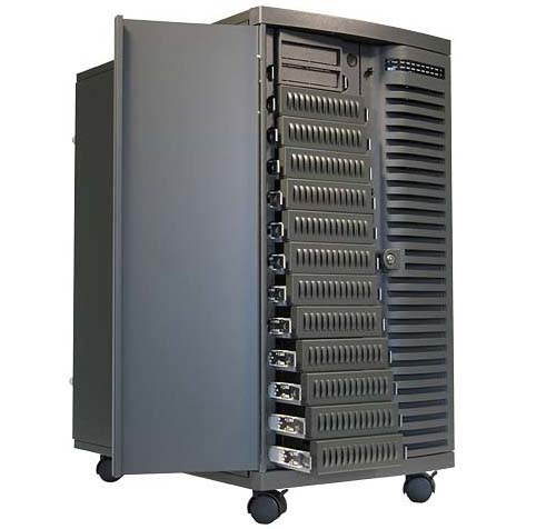 CHIEFTEC server case AR-2000-B-4R, černý, 2x 460W ATX PSU - - - Main image