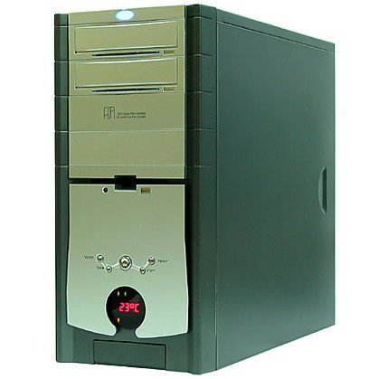 3R System MiddleTower AIR stříbrný (metal silver) - 4x 5.25", 1+7x 3.5", bez zdroje - PC Case - Main image