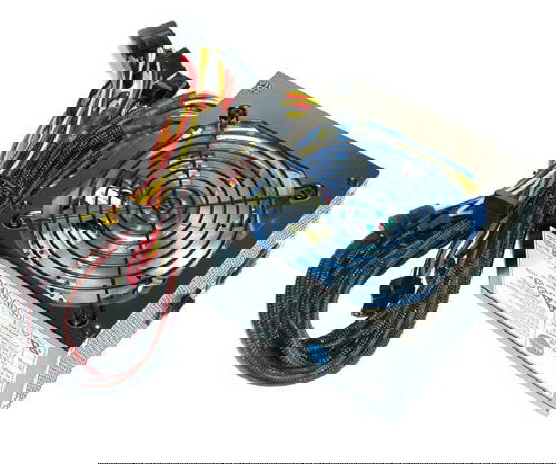 AKASA Paxpower 400W ATX, aktivní PFC, PCIe, SATA, 120mm ventilátor, modré podsvícení - Source - Main image