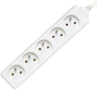 PremiumCord extension cord 2m 230V white, 5 sockets - Extension Cable