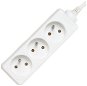  PremiumCord white extension cord 3 m 230V, 3 drawers  - Extension Cable