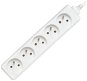PremiumCord extension cable 3m 230V white, 5 sockets - Extension Cable