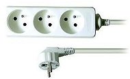 Solight Extension lead, 3 sockets, white, 2 m - Extension Cable