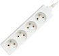PremiumCord extension lead 230V 4 sockets white 5m - Extension Cable