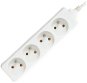PremiumCord extension lead 230V 4 plugs white 7m - Extension Cable