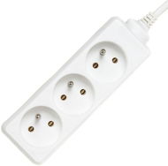  PremiumCord white 5 m extension cord 230V, 3 drawers  - Extension Cable