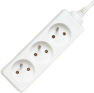  PremiumCord white 7 m extension cord 230V, 3 drawers  - Extension Cable