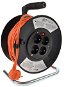Solight Extension Cable Reel, 4 sockets, orange, 25m - Extension Cable