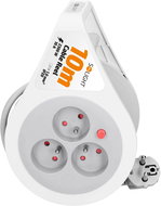 Solight drum extension cable 10m, 3 sockets - Extension Cable