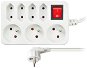 Solight extension cord 2m 230V / 10A, 7 sockets - Extension Cable