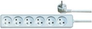PremiumCord extension lead white 5m 230V 6 sockets - Power Cable
