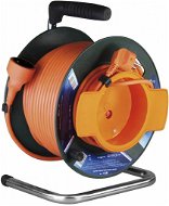 PremiumCord predlžovací kábel 230 V 25 m bubon, oranžový - Napájací kábel